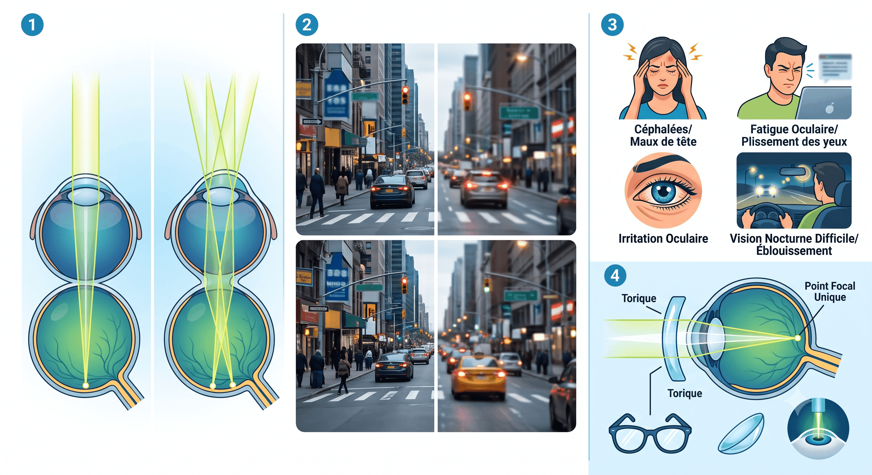 Astigmate : symptômes, vision, causes et correction | Relais Vision