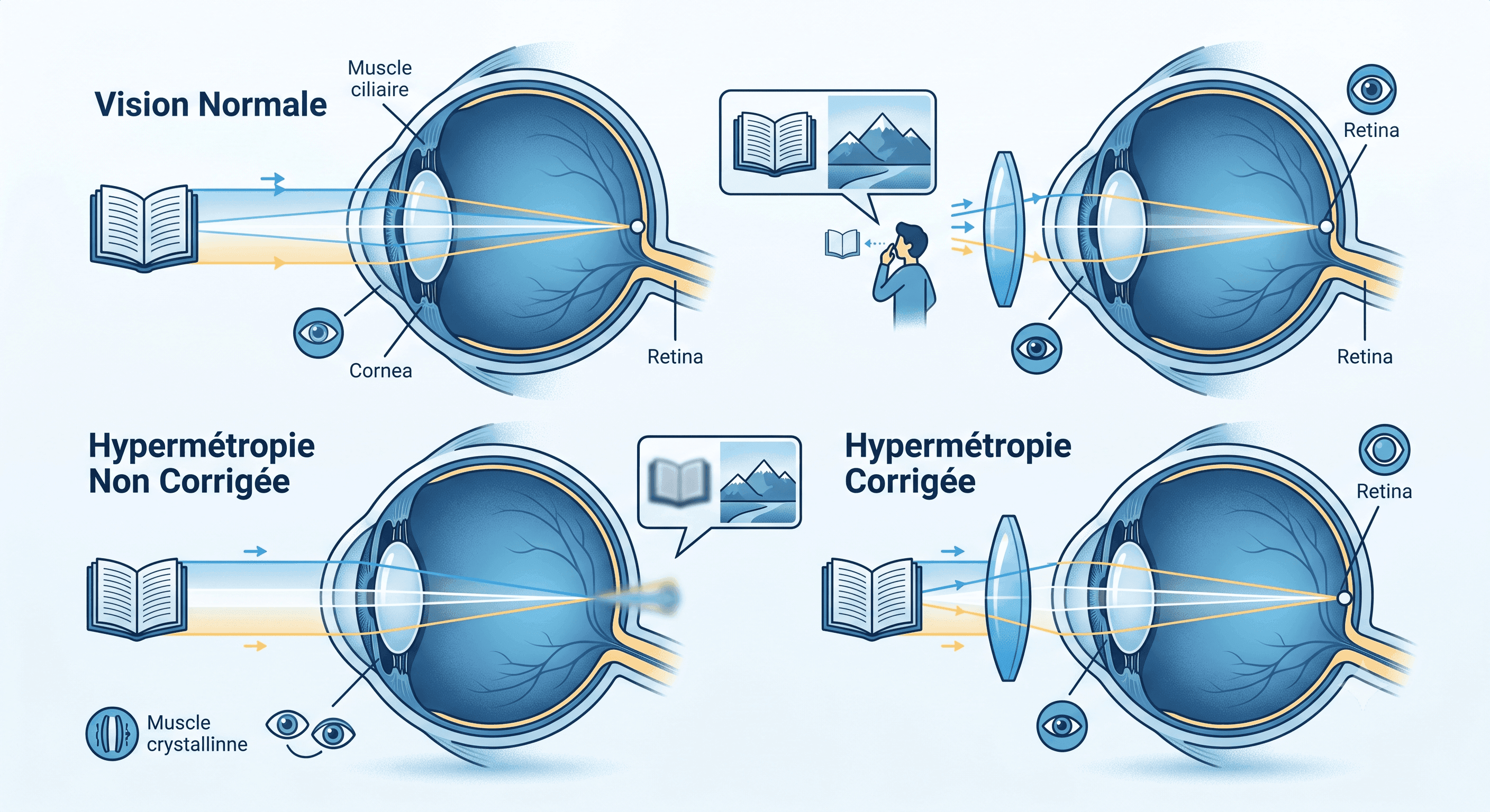 Hypermétropie : symptômes, vision, causes et correction | Relais Vision