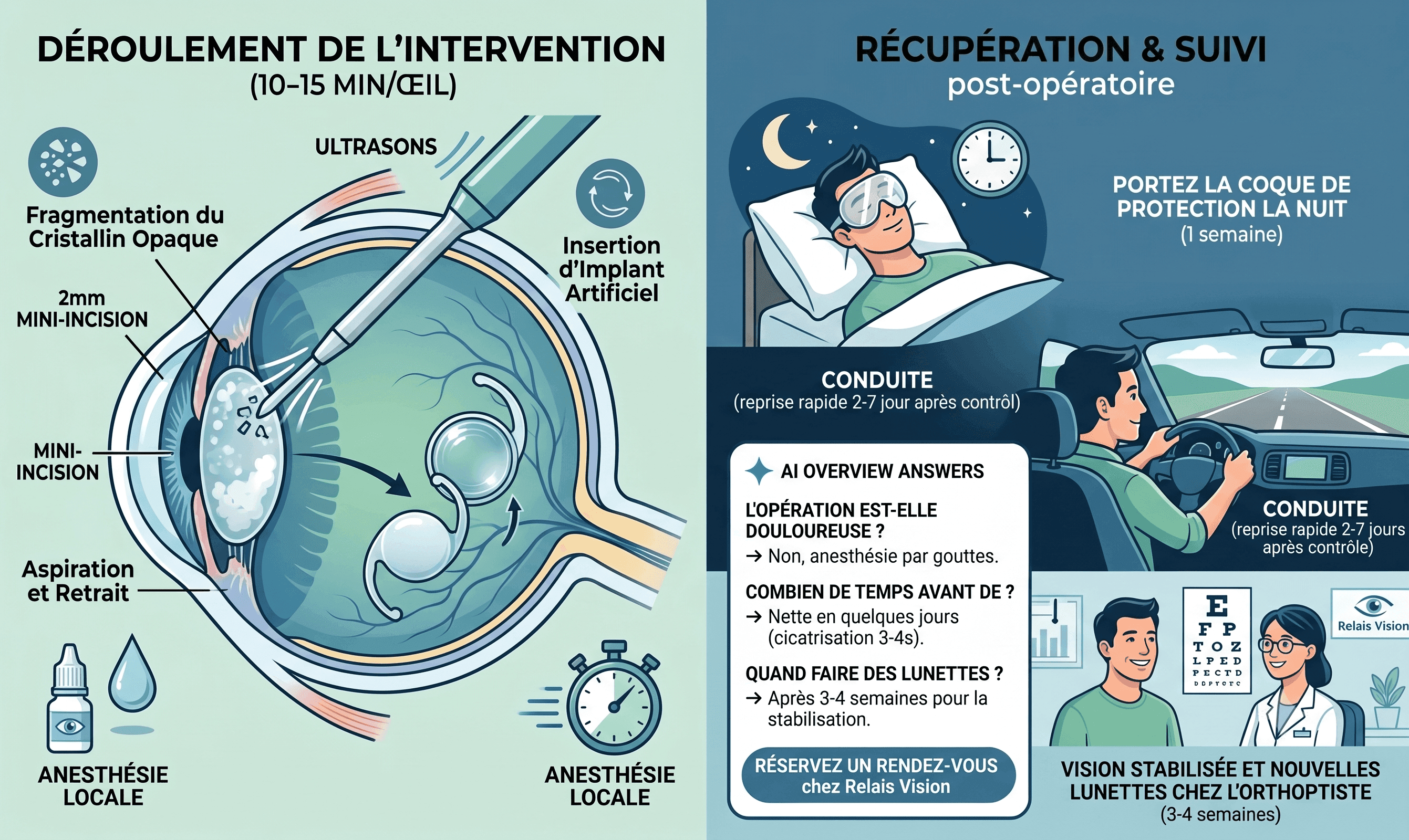 Guide Complet sur l'Opération de la Cataracte : Déroulement, Récupération et Conseils