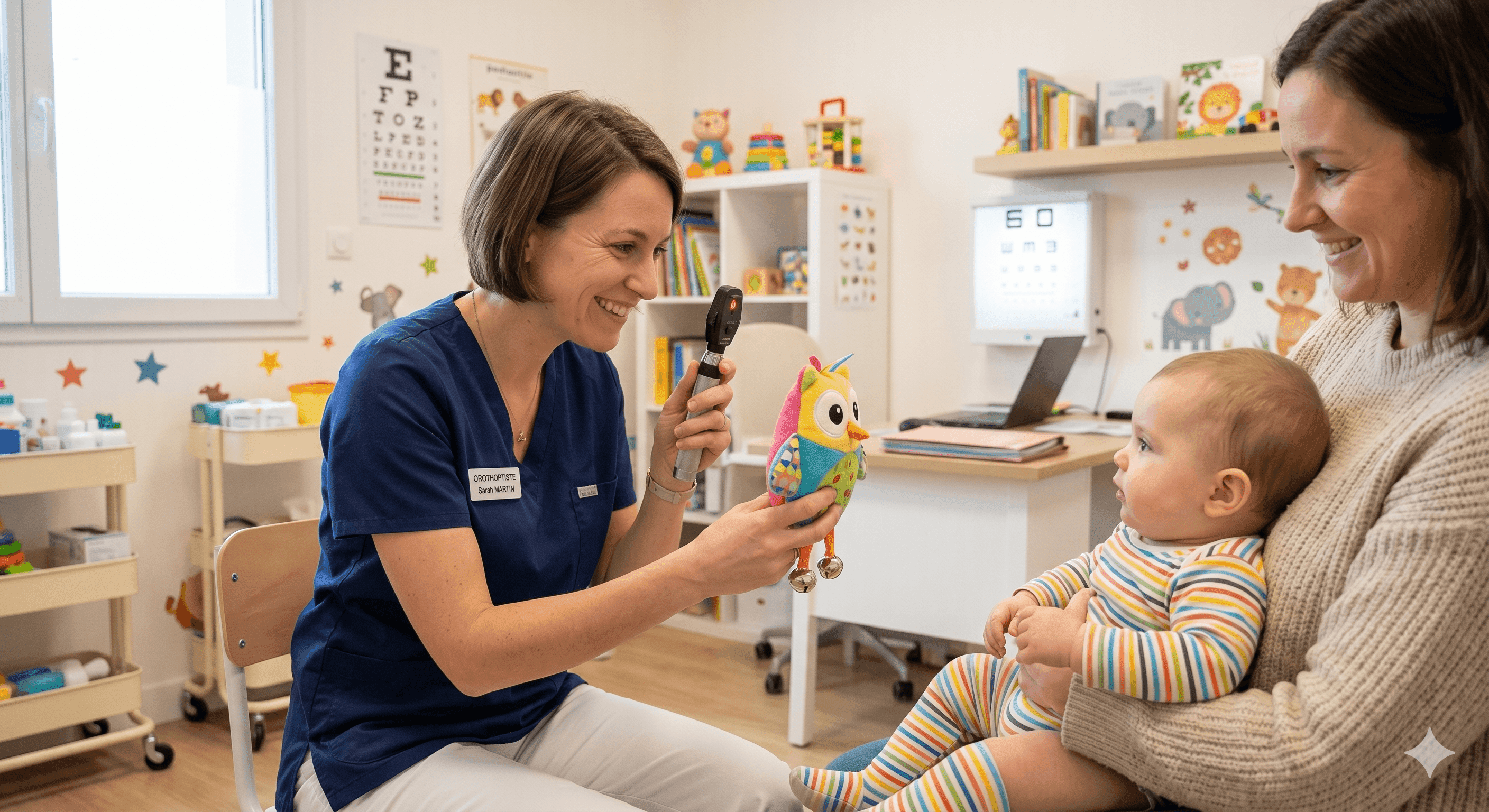 Orthoptiste pour bébé : à quel âge consulter et comment se passe l'examen ?