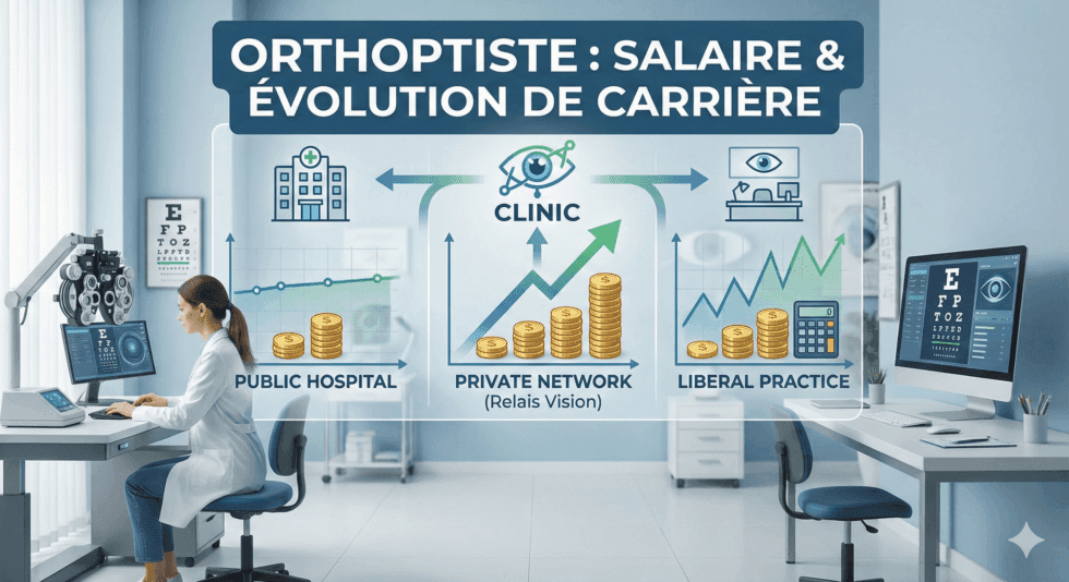 Salaire orthoptiste 2026 : grilles, libéral et privé (guide complet)